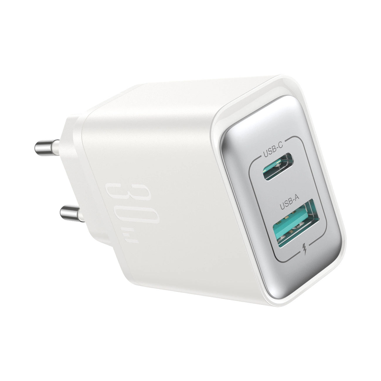 Punjač mreže Joyroom JR-TCF15, 30W, 5A, 1 x USB-A - 1 x USB-C, Bijeli