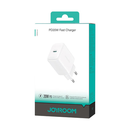 Punjač mreže Joyroom JR-TCF20, 20W, 3A, 1 x USB-C, Bijeli