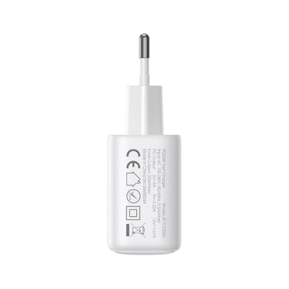 Mrežni punjač Joyroom JR-TCF21, 20W, 3A, 1 x USB-A - 1 x USB-C, Bijeli