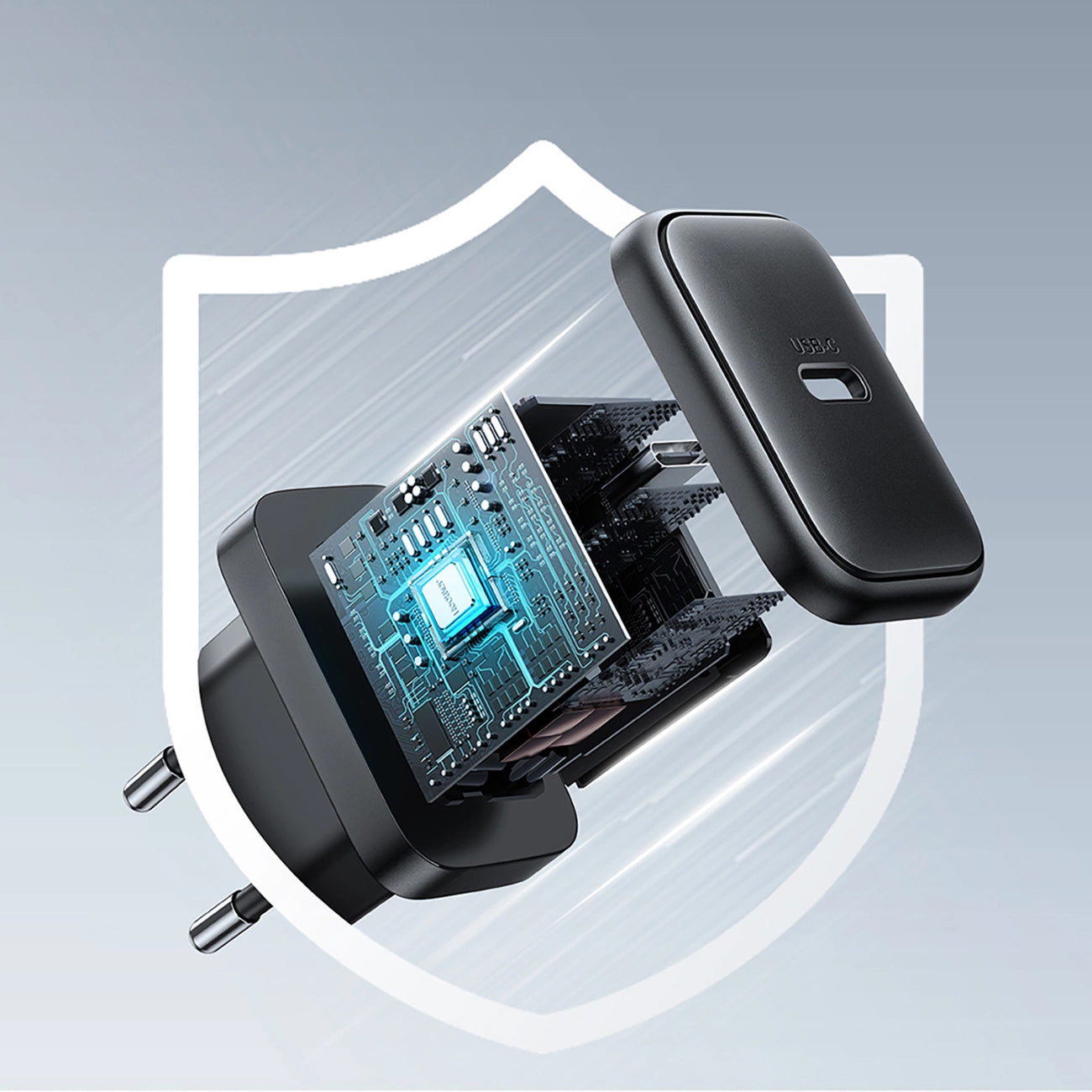 Mrežni punjač Joyroom JR-TCF23, 25W, 3A, 1 x USB-C, Crni