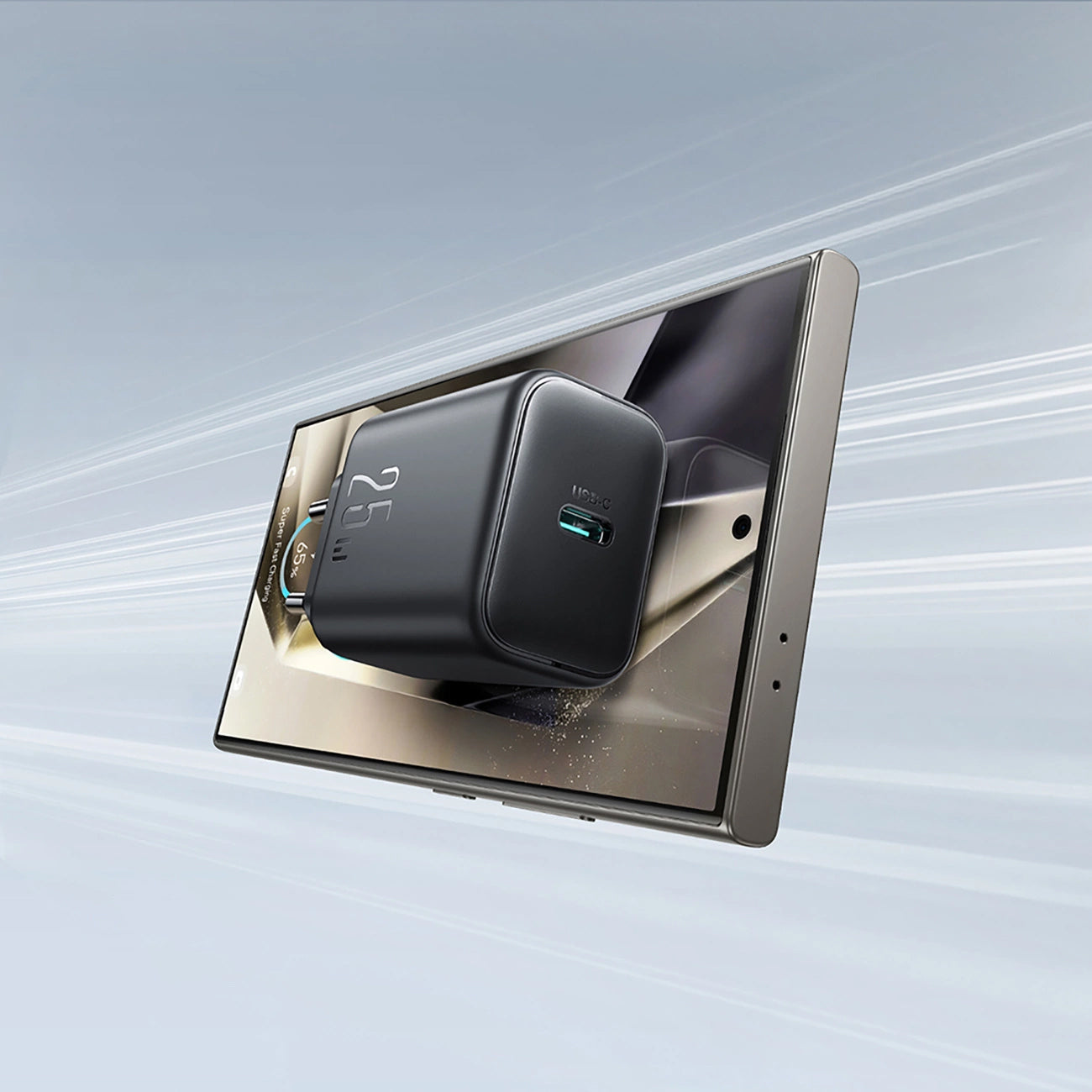 Mrežni punjač Joyroom JR-TCF23, 25W, 3A, 1 x USB-C, Crni