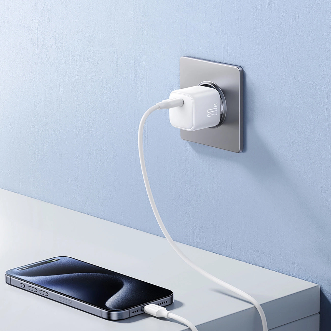 Mrežni punjač Joyroom JR-TCG08, 20W, 3A, 1 x USB-C, Bijeli