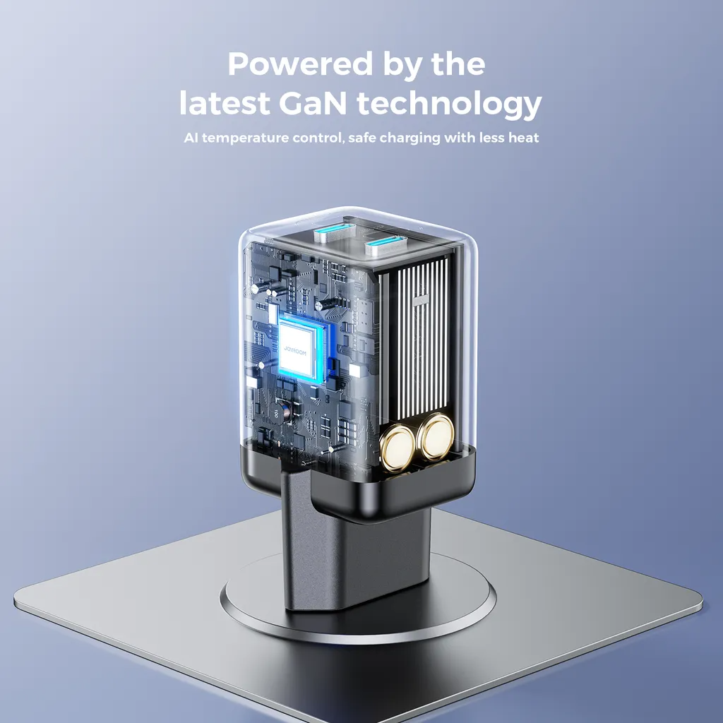 Punjač mreže Joyroom JR-TCG17, 45W, 3A, 2 x USB-C, Crni