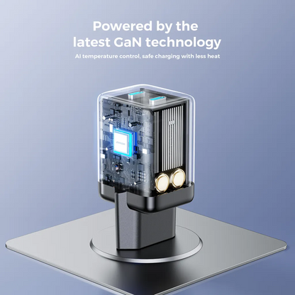 Punjač mreže Joyroom JR-TCG17, 45W, 3A, 2 x USB-C, Crni