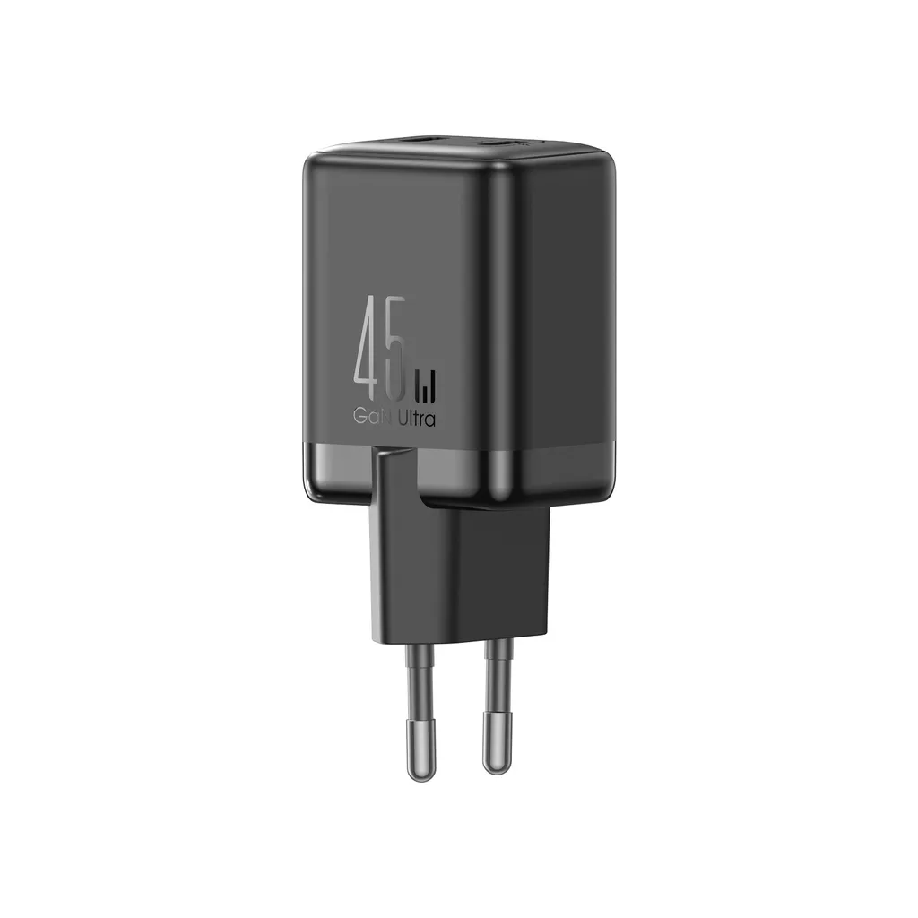 Punjač mreže Joyroom JR-TCG17, 45W, 3A, 2 x USB-C, Crni