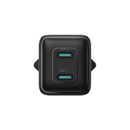 Punjač mreže Joyroom JR-TCG17, 45W, 3A, 2 x USB-C, Crni