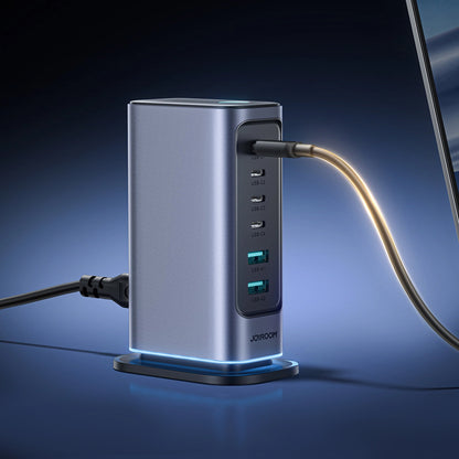Punjač Stanica Joyroom JR-TCM02, 65W, 3.25A, 2 x USB-A - 4 x USB-C, Siva