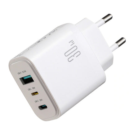 Punjač za mrežu Joyroom JR-TG6, 30W, 3A, 1 x Lightning - 1 x USB-A - 1 x USB-C, Bijela