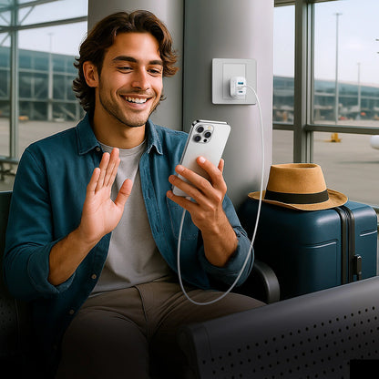 Punjač za mrežu Joyroom JR-TG6, 30W, 3A, 1 x Lightning - 1 x USB-A - 1 x USB-C, Bijela