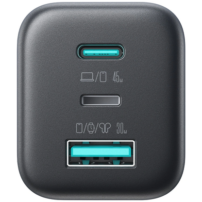Punjač za mrežu Joyroom JR-TO1, 45W, 3A, 1 x Lightning - 1 x USB-A - 1 x USB-C, Crna