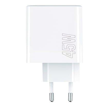 Mrežni punjač MaXlife MXTC-07-45AC, 45W, 3A, 1 x USB-A - 1 x USB-C, Bijeli