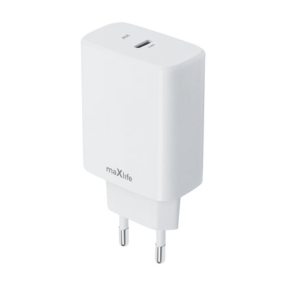 Punjač za mrežu MaXlife MXTC-10-30C, 30W, 3A, 1 x USB-C, Bijeli