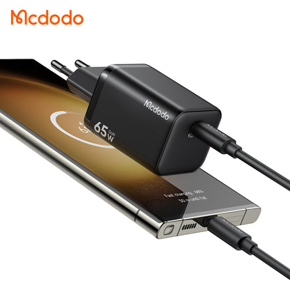 Mrežni punjač McDodo CH-0850 Ultimate Mini, 65W, 3.25A, 1 x USB-C, Crni