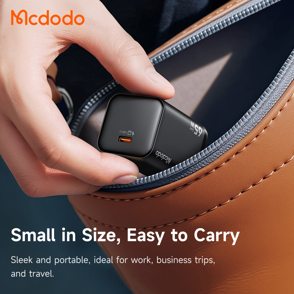 Mrežni punjač McDodo CH-0850 Ultimate Mini, 65W, 3.25A, 1 x USB-C, Crni