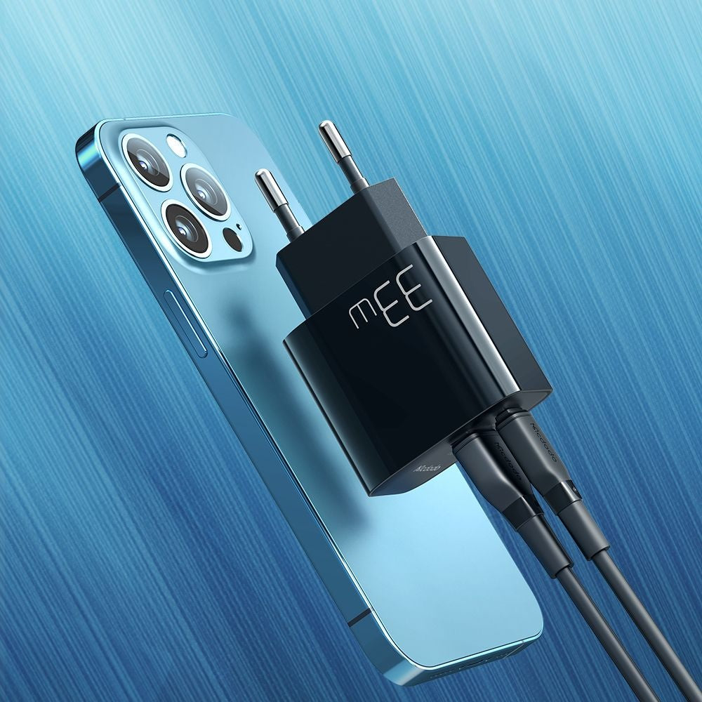 Mrežni punjač McDodo CH-0921, 33W, 3A, 1 x USB-A - 1 x USB-C, Crni