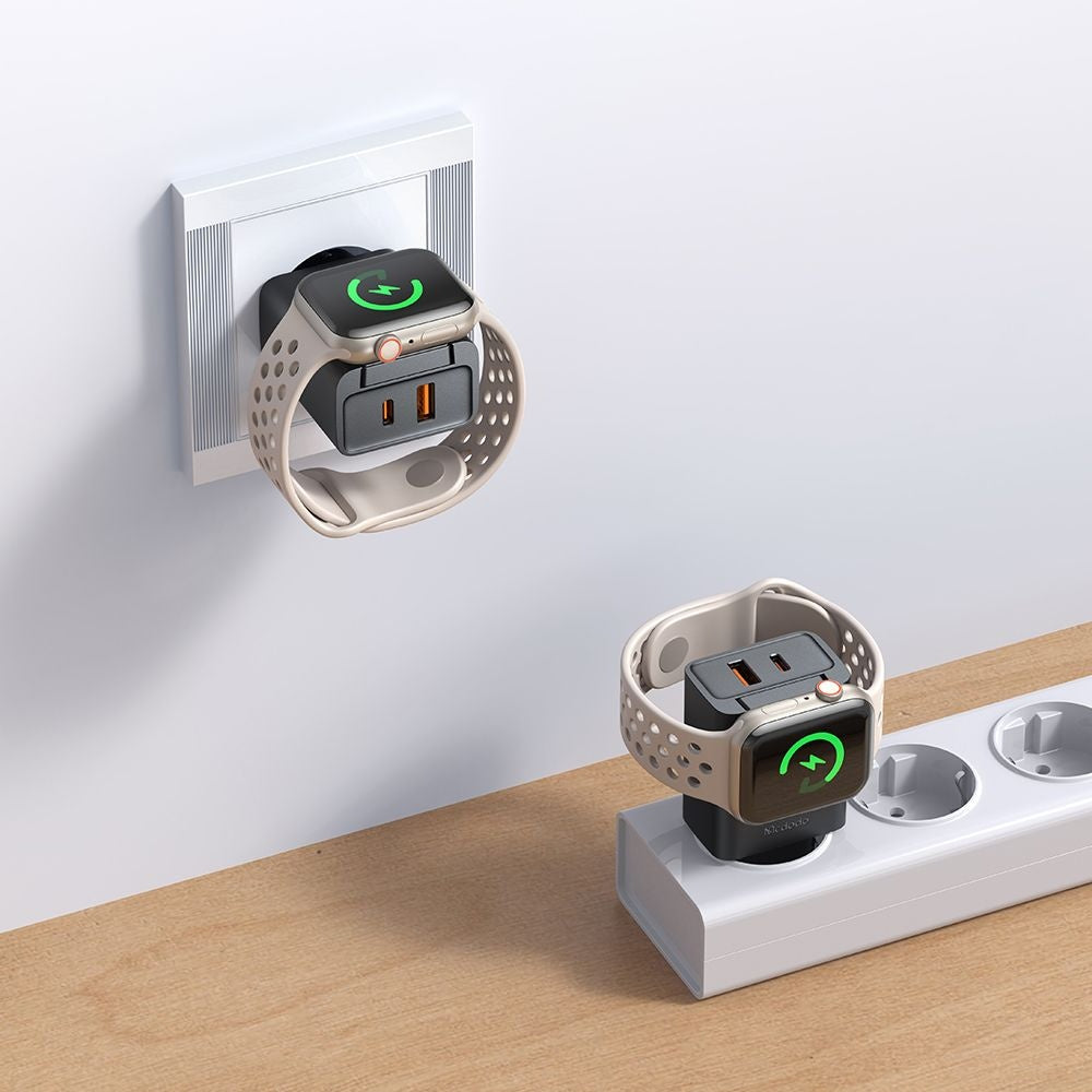 Mrežni punjač McDodo CH-3700 Companion, 30W, 3A, 1 x USB-A - 1 x USB-C, Crni