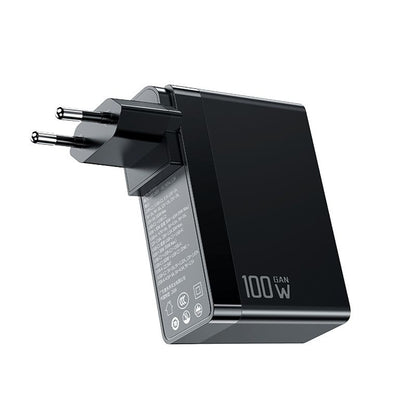 Mrežni punjač McDodo CH-8101 Pro Nuc AR Power Travel, 100W, 5A, 1 x USB-A - 2 x USB-C, Crni