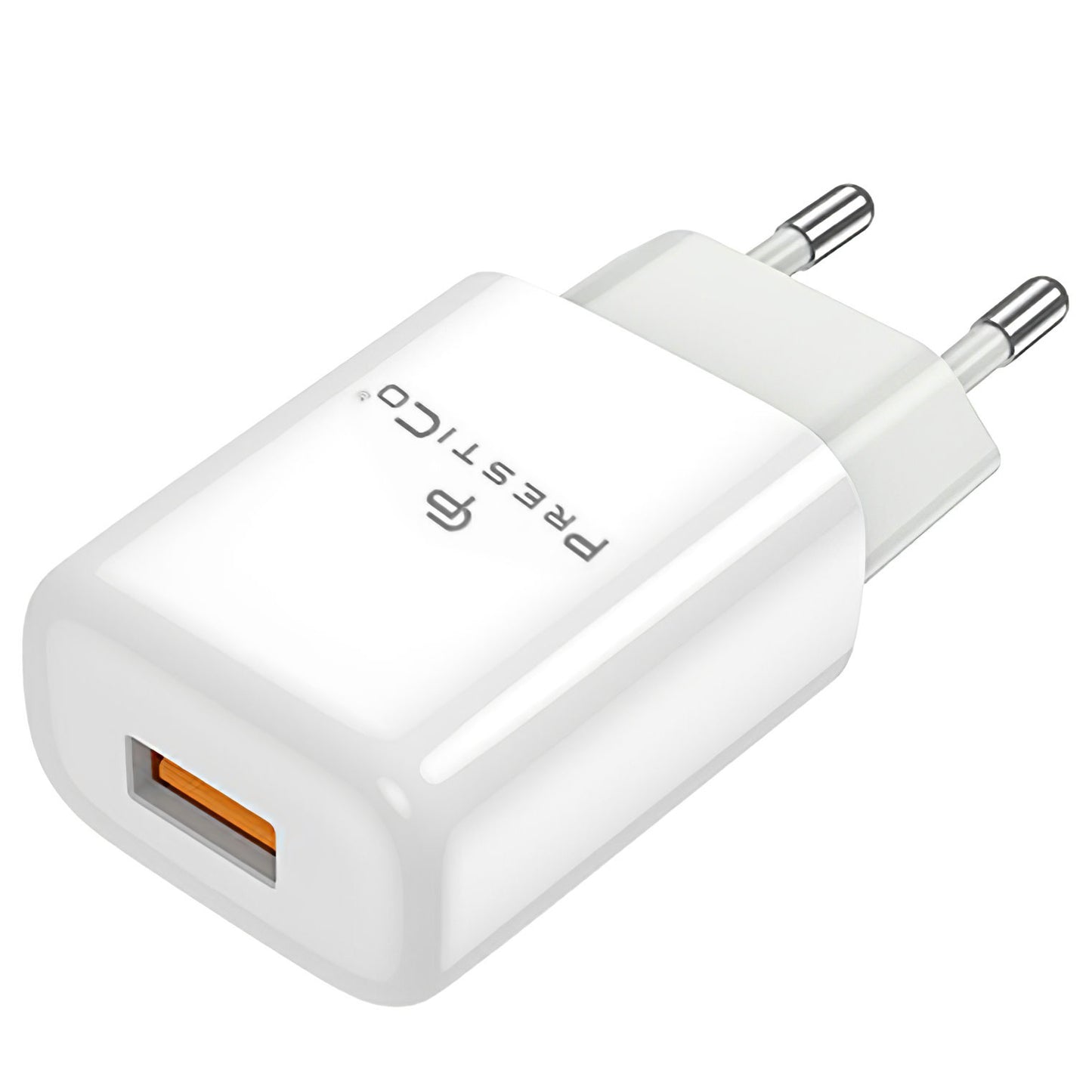 Punjač za mrežu Prestico F7, 12W, 2.4A, 1 x USB-A, Bijeli