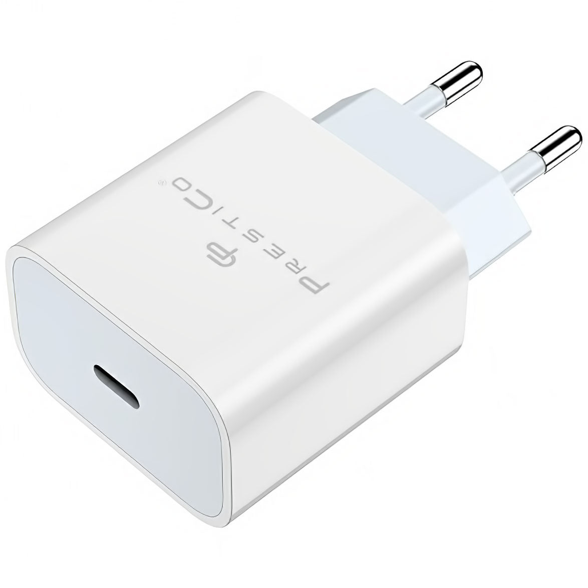 Punjač za mrežu Prestico F8A Box, 20W, 3A, 1 x USB-C, Bijeli