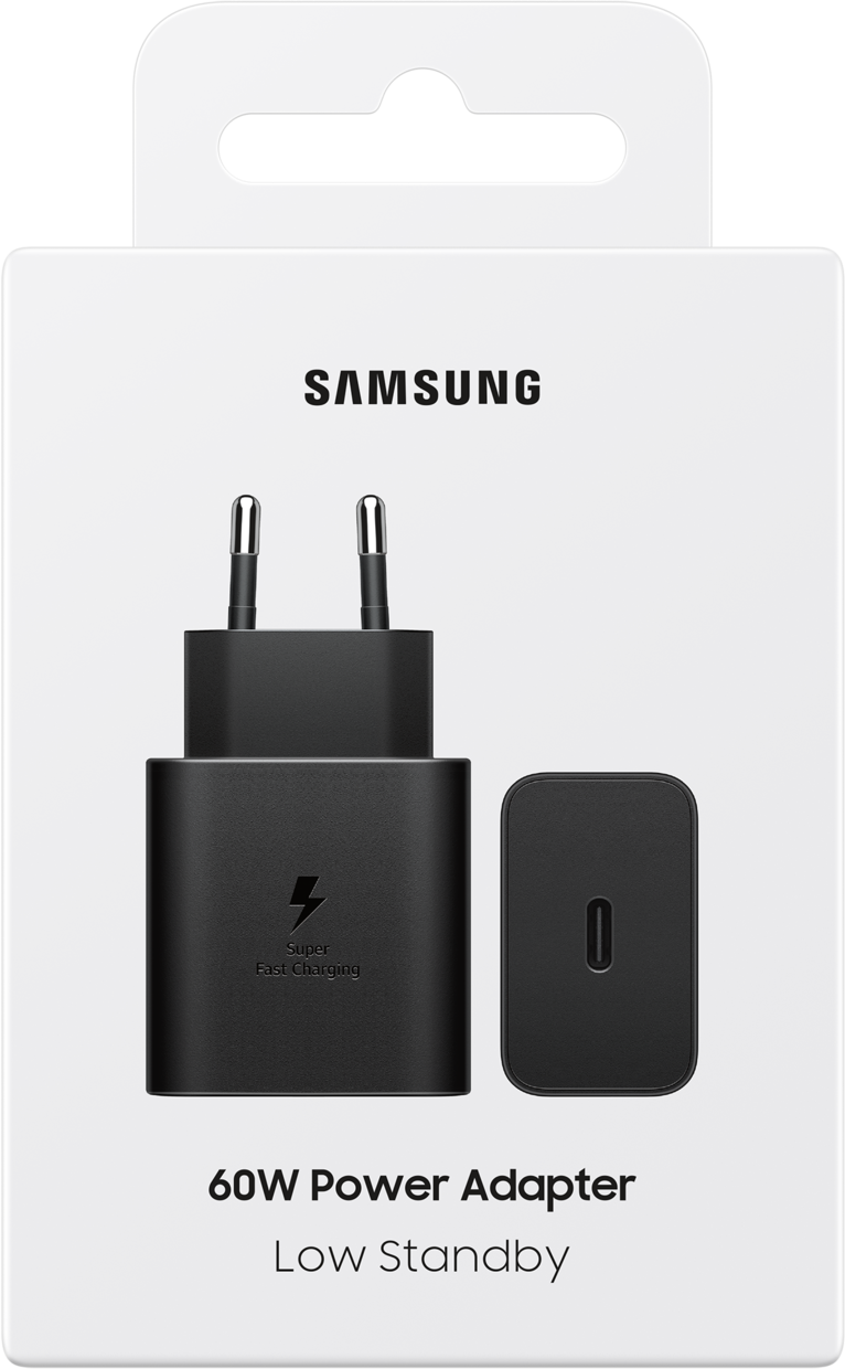 Samsung mrežni punjač, 60W, 3A, 1 x USB-C, Crni EP-T6010NBEGWW
