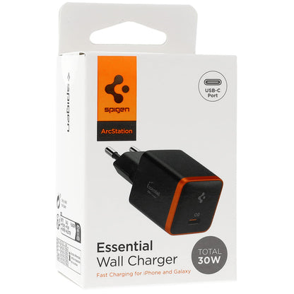 Mrežni punjač Spigen EE301EU Essential, 30W, 3A, 1 x USB-C, Crni ACH08448