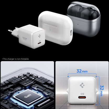 Punjač za mrežu Spigen EE301EU Essential, 30W, 3A, 1 x USB-C, Bijeli ACH09492