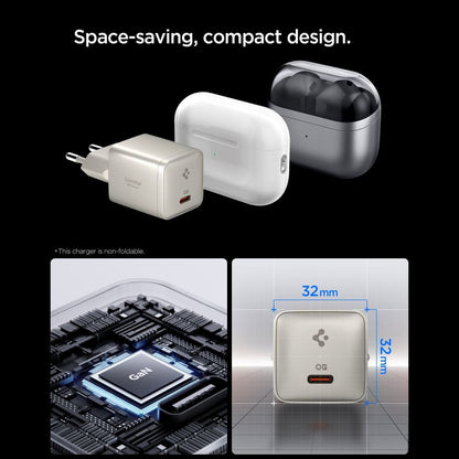 Mrežni punjač Spigen EE301EU Essential, 30W, 3A, 1 x USB-C, Titan Siva ACH10448