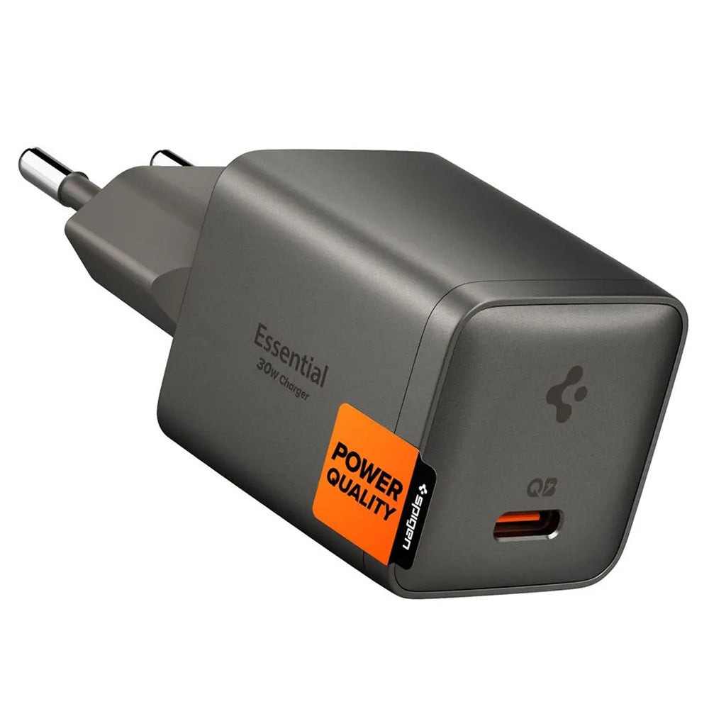 Mrežni punjač Spigen EE301EU Essential, 30W, 3A, 1 x USB-C, Siva ACH10447