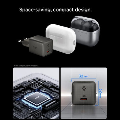 Mrežni punjač Spigen EE301EU Essential, 30W, 3A, 1 x USB-C, Siva ACH10447