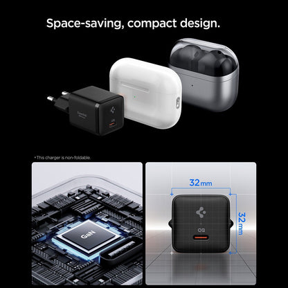 Mrežni punjač Spigen EE301EU Essential, 30W, 3A, 1 x USB-C, Crni ACH09493