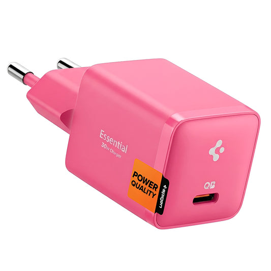 Mrežni punjač Spigen EE301EU Essential, 30W, 3A, 1 x USB-C, Roza ACH10449
