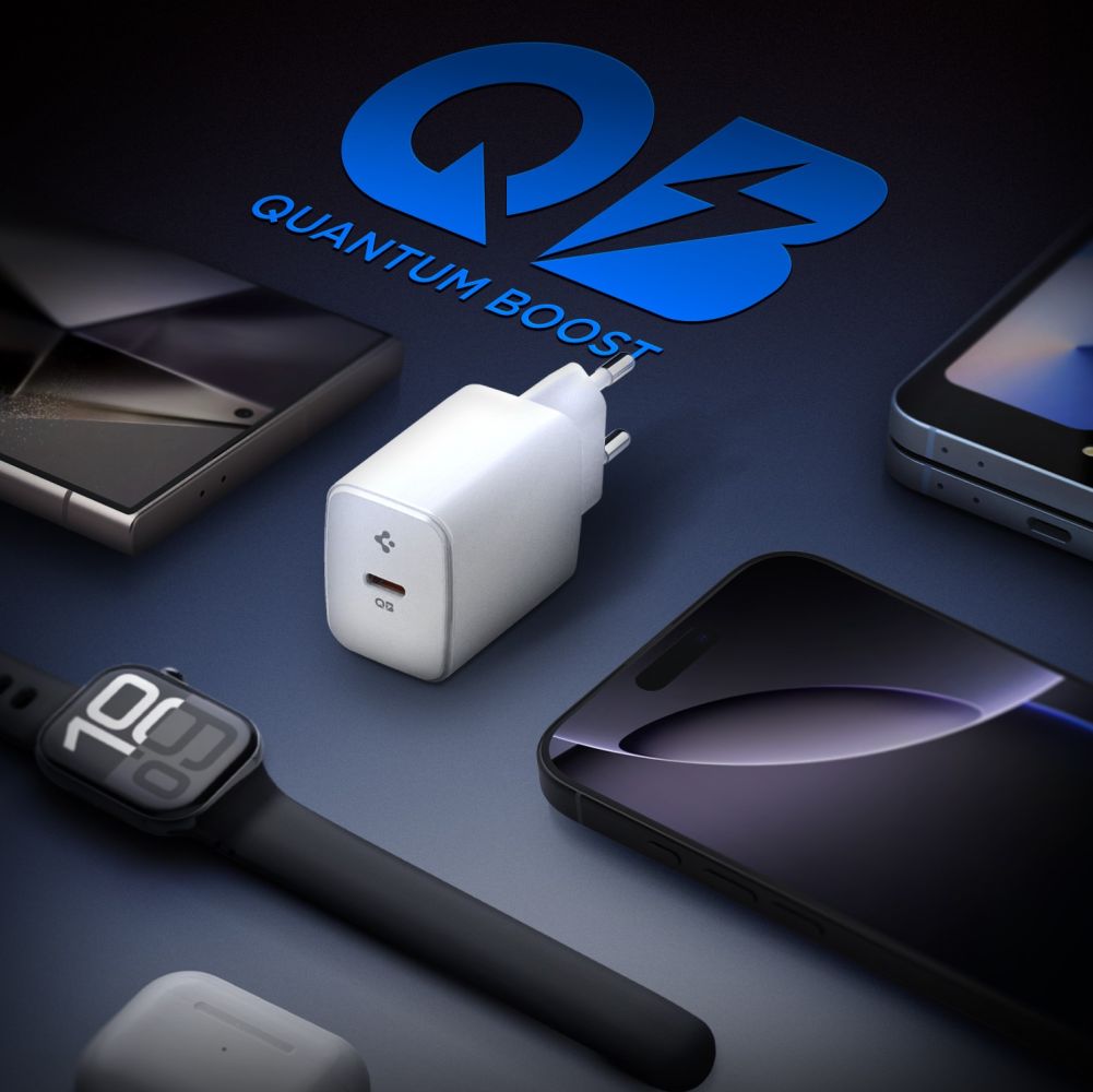 Punjač mreže Spigen Essential, 20W, 3A, 1 x USB-C, Bijeli