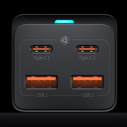 Punjač Stanica Baseus GaN3 Pro, 100W, 5A, 2 x USB-A - 2 x USB-C, Crni CCGP000101