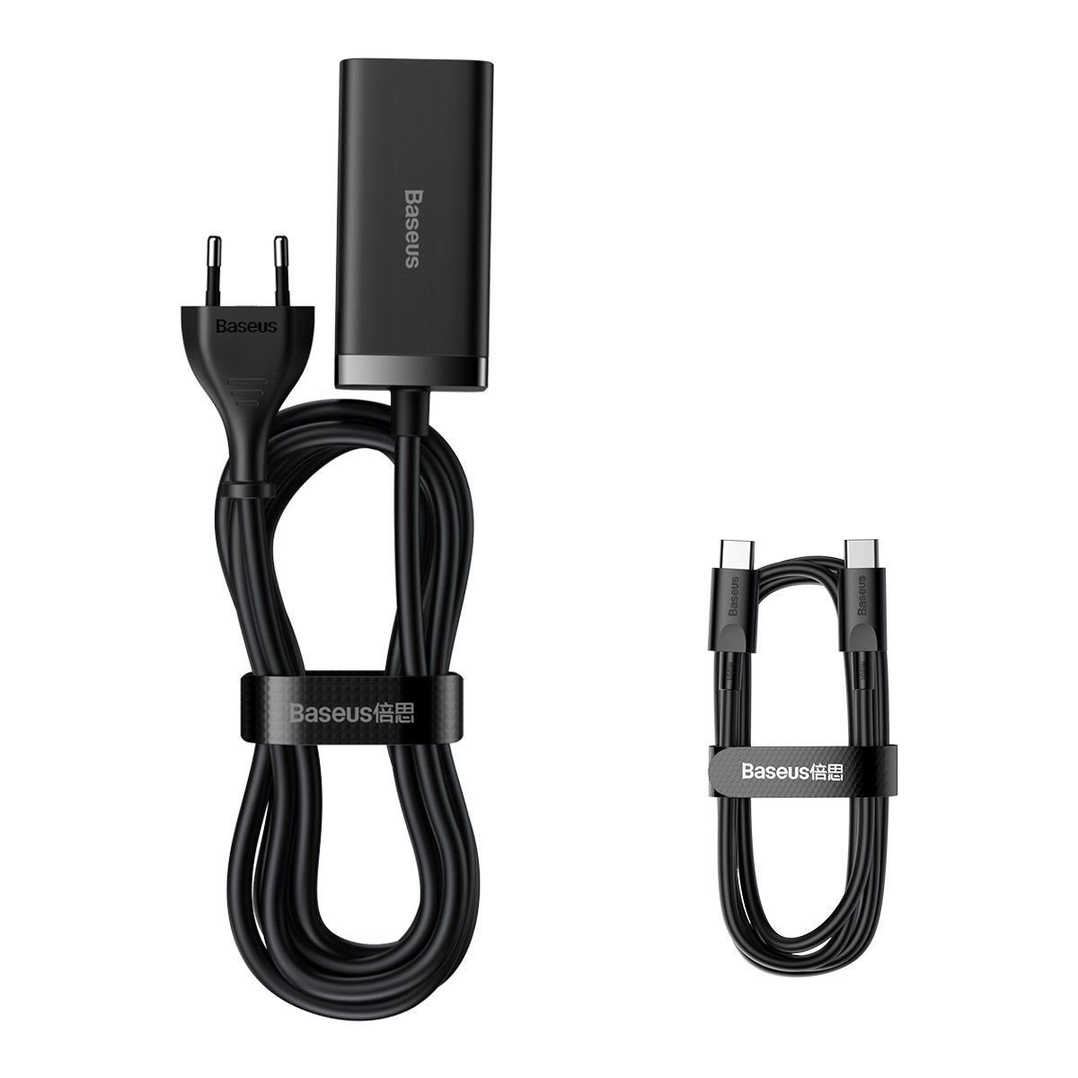Punjač Stanica Baseus GaN3 Pro, 100W, 5A, 2 x USB-A - 2 x USB-C, Crni CCGP000101