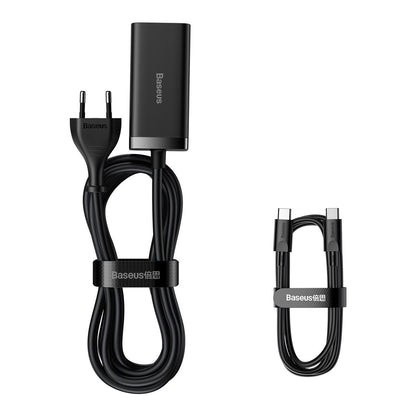 Punjač Stanica Baseus GaN3 Pro, 100W, 5A, 2 x USB-A - 2 x USB-C, Crni CCGP000101
