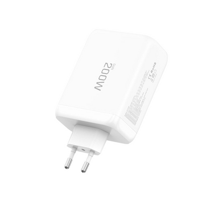 Mrežni punjač Tech-Protect NC200W-GAN, 200W, 5A, 1 x USB-A - 3 x USB-C, Bijeli
