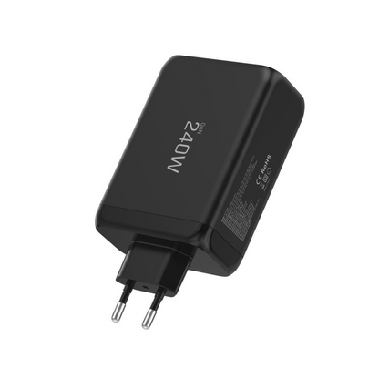Punjač mreže Tech-Protect NC240W-GAN, 240W, 5A, 1 x USB-A - 3 x USB-C, Crni