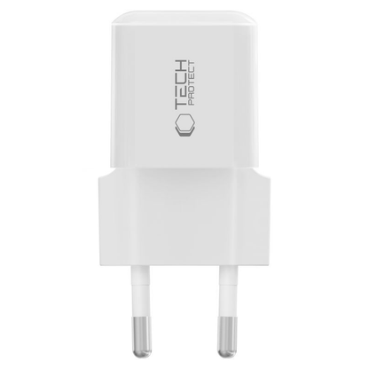 Mrežni punjač Tech-Protect NCM25, 25W, 3A, 1 x USB-C, Bijeli