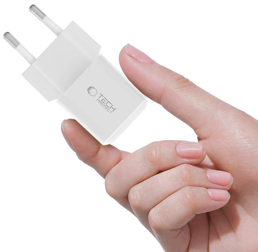 Mrežni punjač Tech-Protect NCM25, 25W, 3A, 1 x USB-C, Bijeli