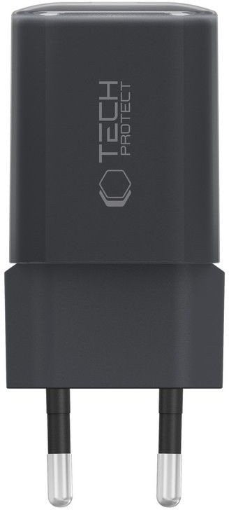 Punjač mreže Tech-Protect NCM33W, 33W, 3A, 1 x USB-A - 1 x USB-C, Crni