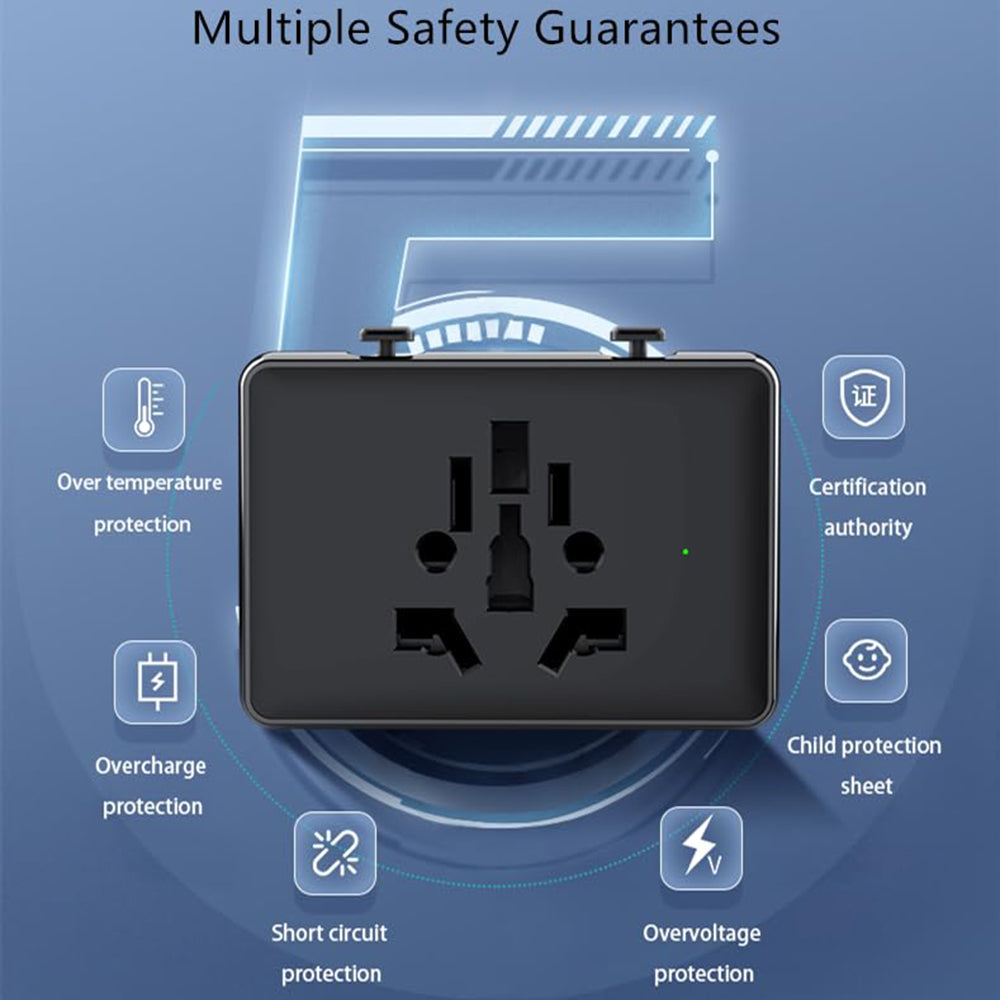 Punjač mreže Techsuit HHt204A Travel, 15W, 3A, 2 x USB-A - 2 x USB-C, Bijeli