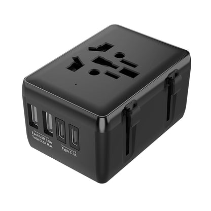 Punjač mreže Techsuit HHt204A Travel, 15W, 3A, 2 x USB-A - 2 x USB-C, Crni