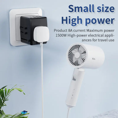 Punjač mreže Techsuit HHT904-B1 Travel, 15W, 3A, 3 x USB-A - 1 x USB-C, Crni