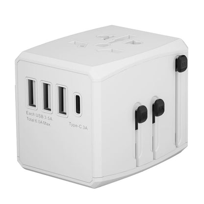 Punjač mreže Techsuit HHT904-B3 Travel, 30W, 3A, 3 x USB-A - 1 x USB-C, Bijeli
