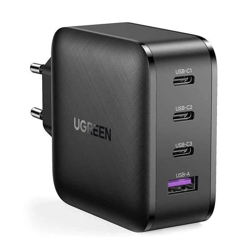 Punjač za mrežu UGREEN CD104, 65W, 3A, 1 x USB-A - 3 x USB-C, Crni