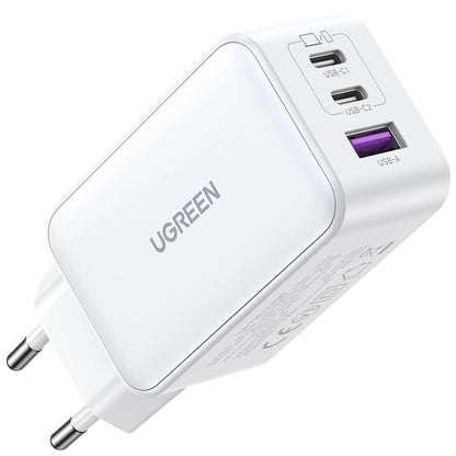 Punjač za mrežu UGREEN CD244, 65W, 3A, 1 x USB-A - 2 x USB-C, Bijeli