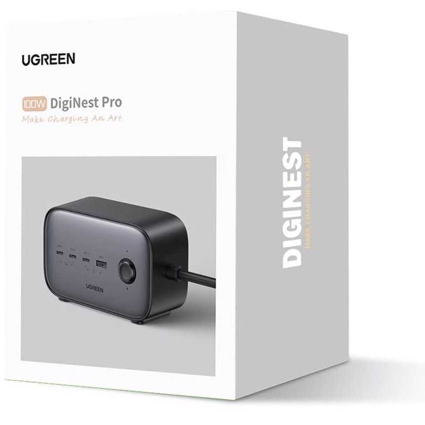 Produžni kabel UGREEN CD270, 2 x Schuko, Sivi