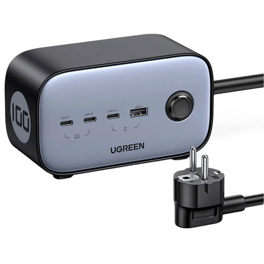 Produžni kabel UGREEN CD270, 2 x Schuko, Sivi