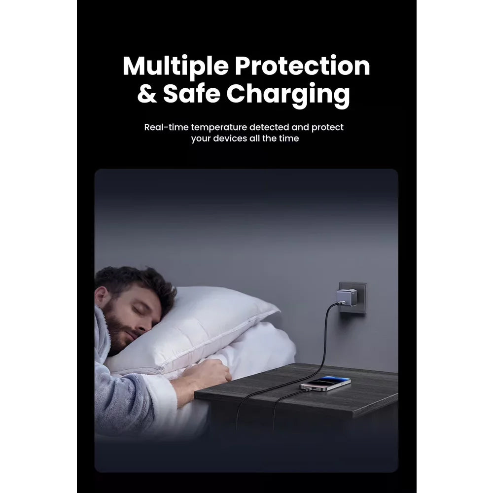 Punjač za mrežu UGREEN X503 Nexode Air, 30W, 3A, 1 x USB-C, Sivi