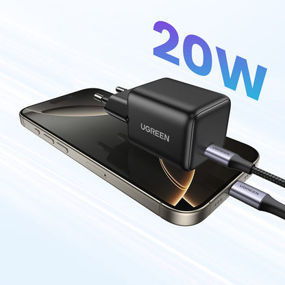 Punjač za mrežu UGREEN X512, 20W, 3A, 1 x USB-C, Crni